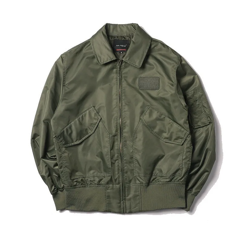 Aule Lapel Bomber Jacket