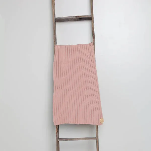 Bandeau Classic Ribbed Knit Blanket