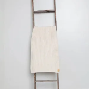 Bandeau Classic Ribbed Knit Blanket