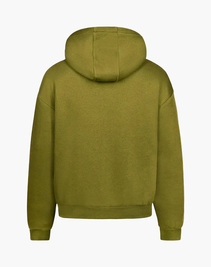 BASIC ZIP-HOODIE (KHAKI)