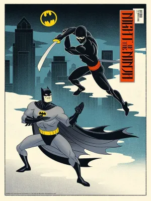 Batman: The Animated Series - Night of the Ninja Screenprinted Poster