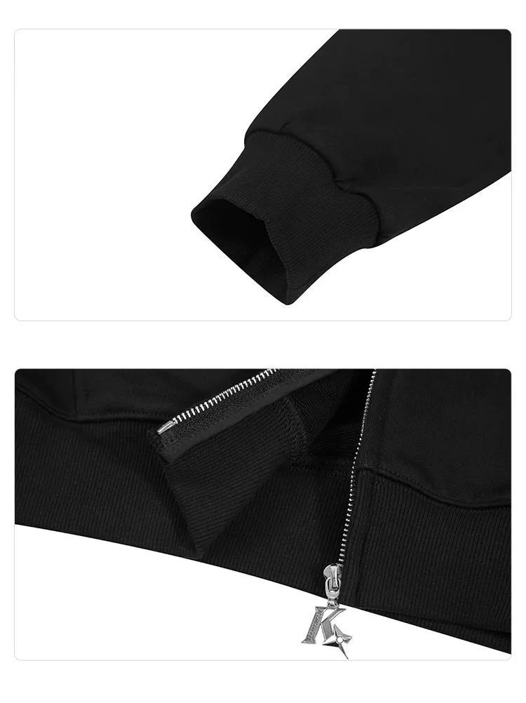 Black Panther-Inspired Hoodie - 400GSM Oversized Superhero Zip-Up Sweatshirt with Ear Design
