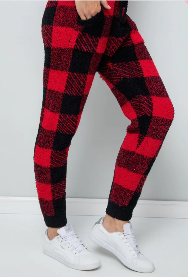 Buffalo Plaid Curvy Fit Pajama Pants