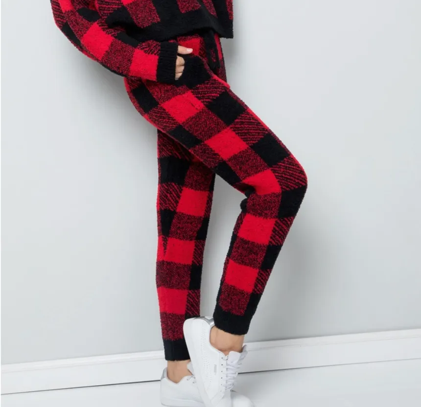 Buffalo Plaid Curvy Fit Pajama Pants