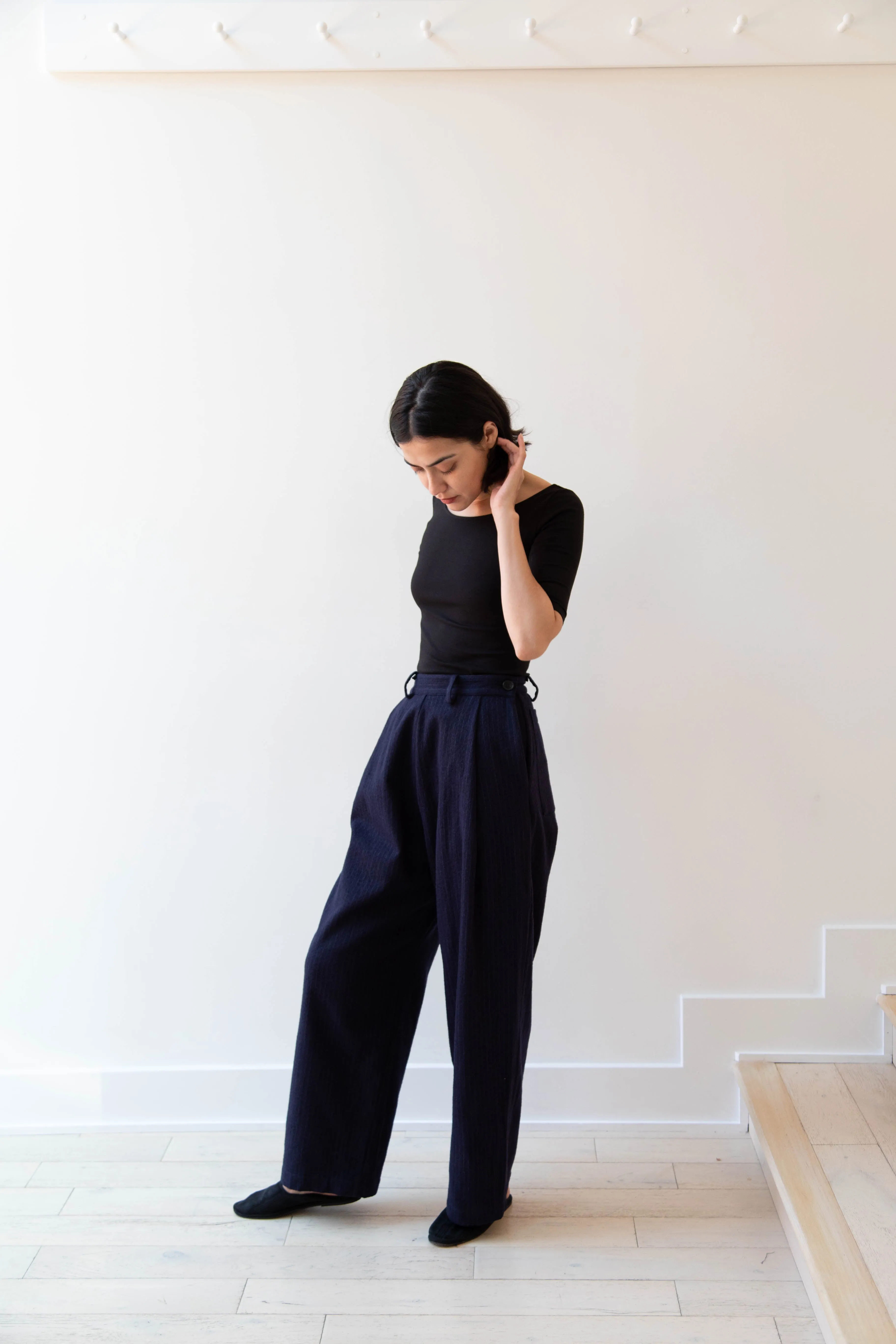 Cawley | Georgia Trousers in Pinstripe