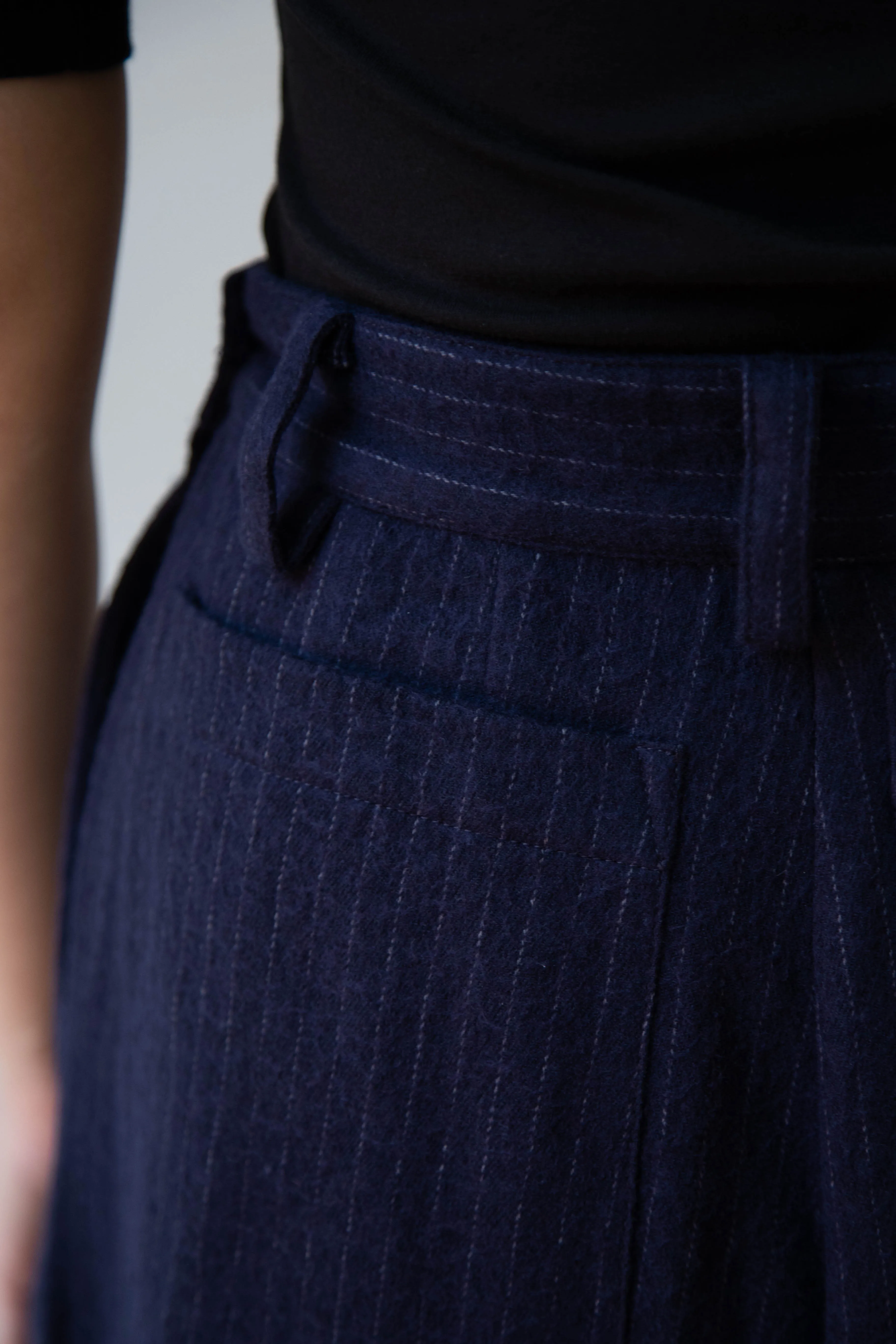 Cawley | Georgia Trousers in Pinstripe