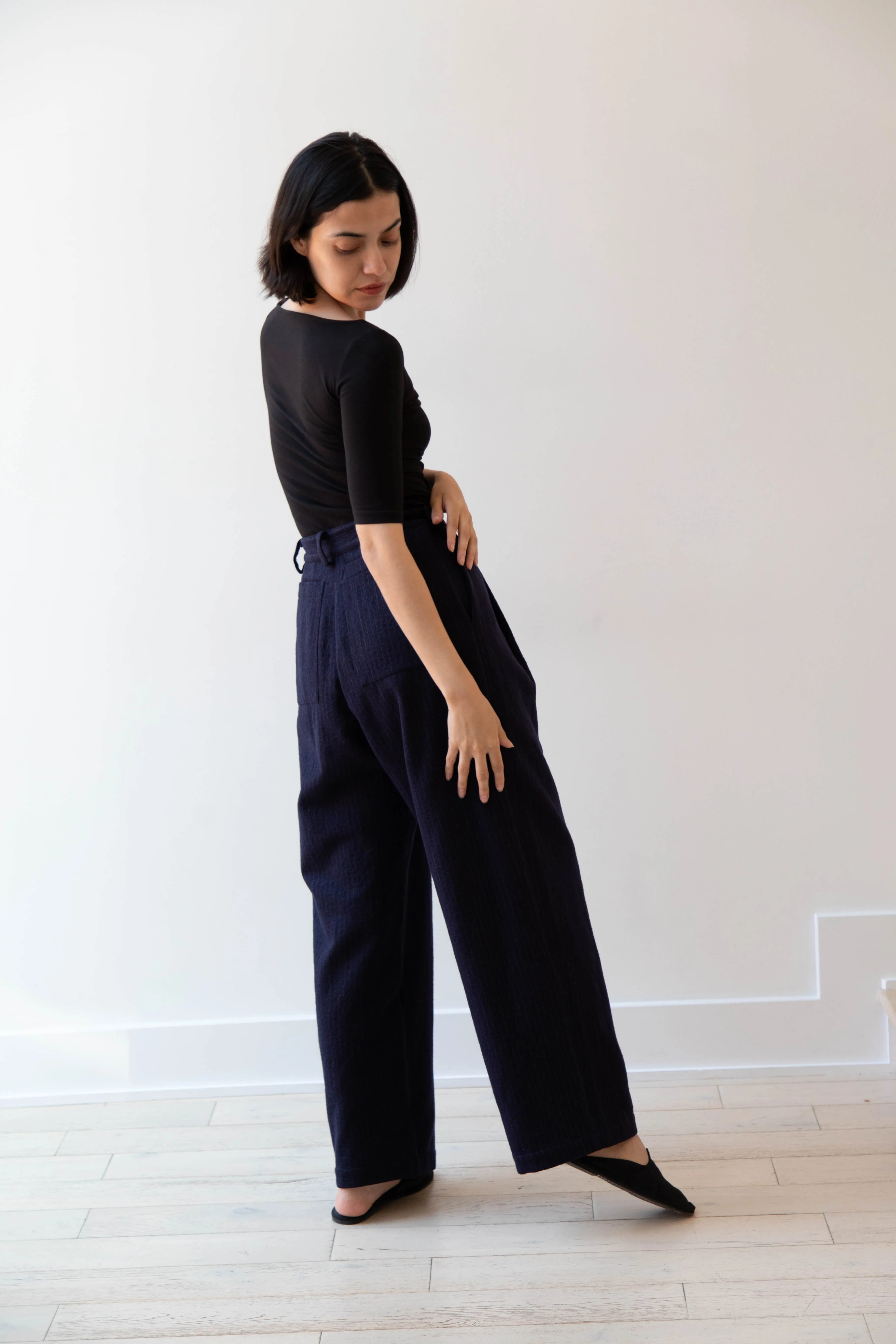Cawley | Georgia Trousers in Pinstripe