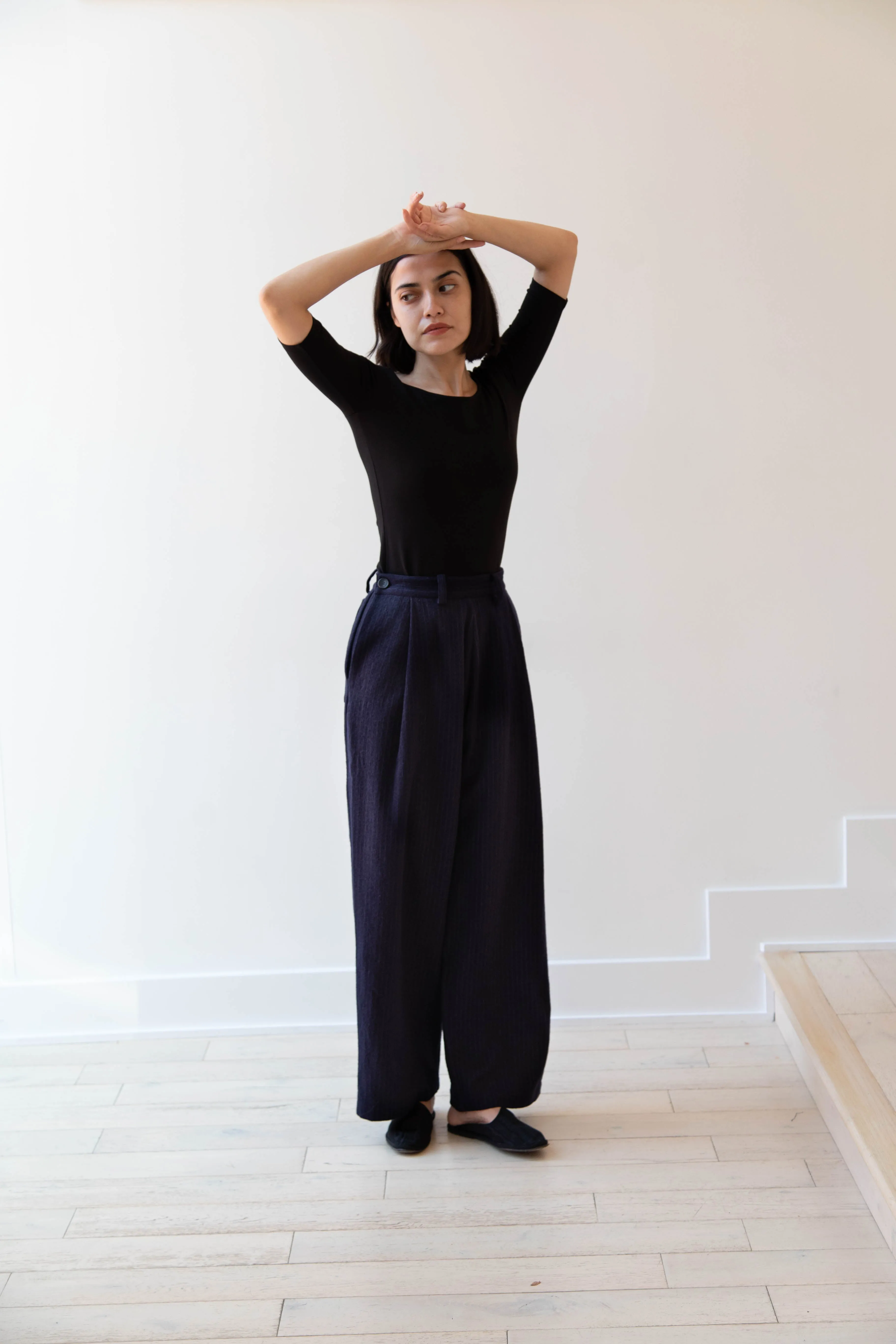 Cawley | Georgia Trousers in Pinstripe