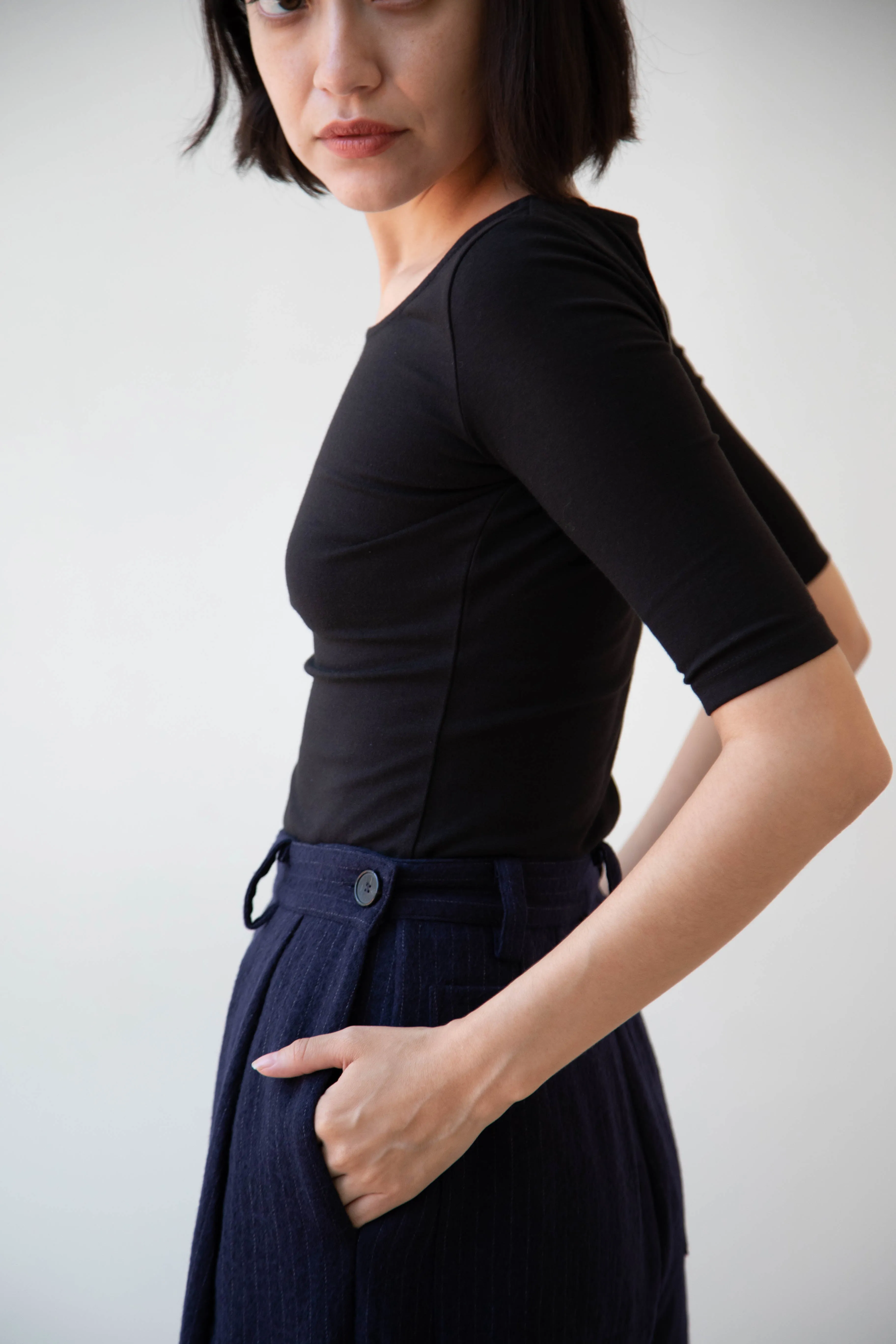 Cawley | Georgia Trousers in Pinstripe