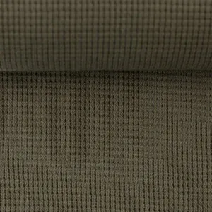 Clarissa Organic Waffle Jersey  Khaki