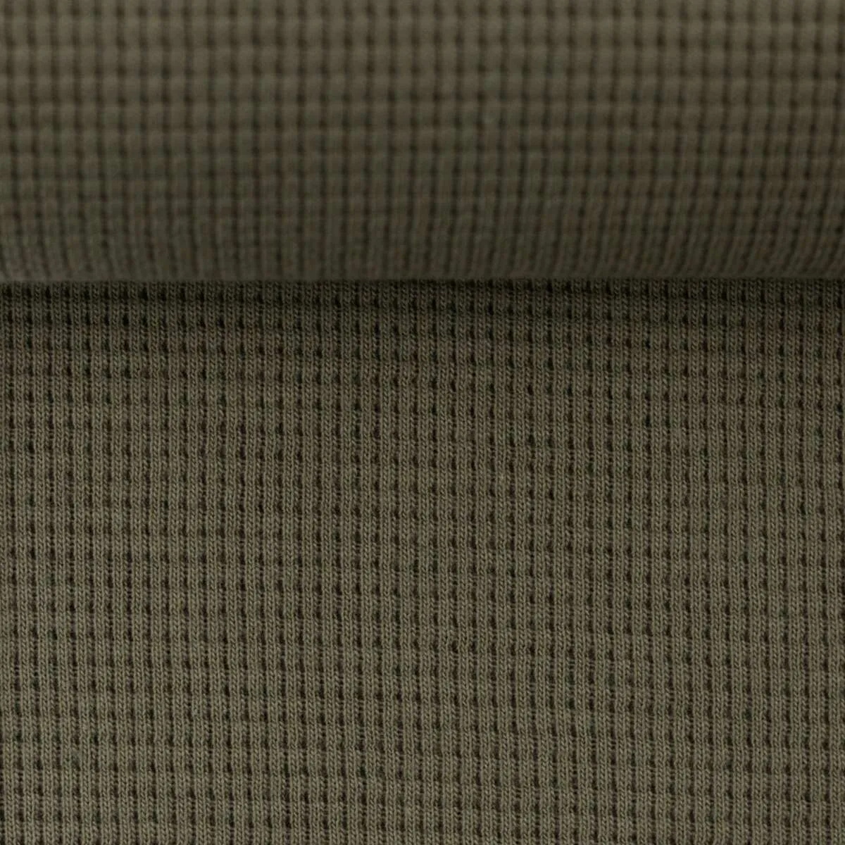 Clarissa Organic Waffle Jersey  Khaki