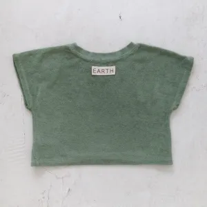 Cropped sweat / Green
