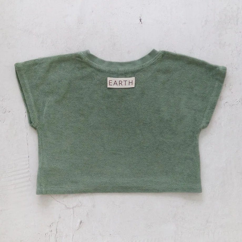 Cropped sweat / Green