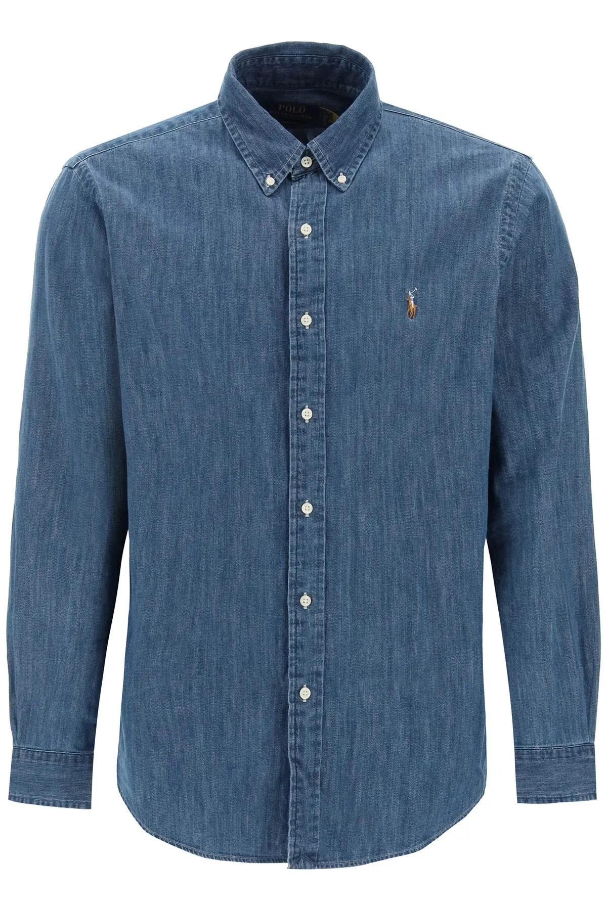 custom fit shirt in lightweight denim 710792043001 DENIM
