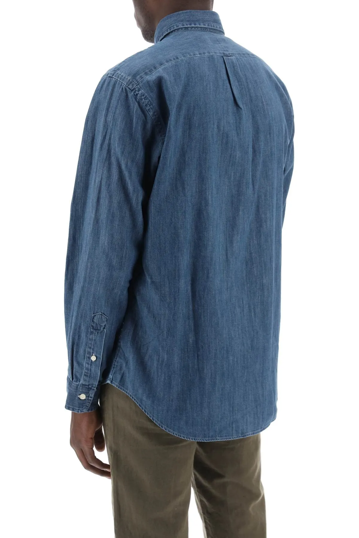 custom fit shirt in lightweight denim 710792043001 DENIM