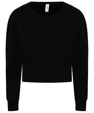 Deep Black - Women's cropped sweat