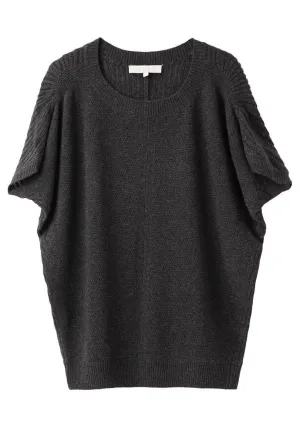 Draped Sleeve Knit