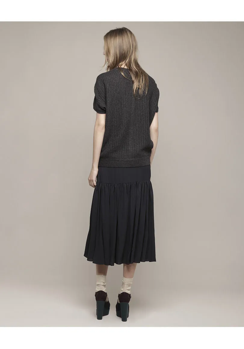 Draped Sleeve Knit