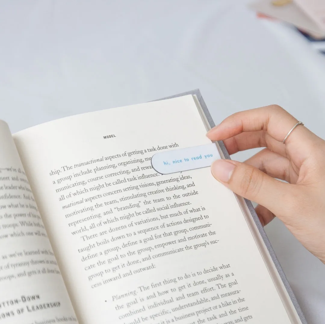 ease around Magnetic Bookmarks