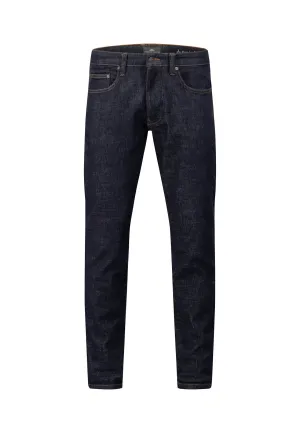 FYNCH-HATTON TAPERED FIT STAY BLUE DENIM