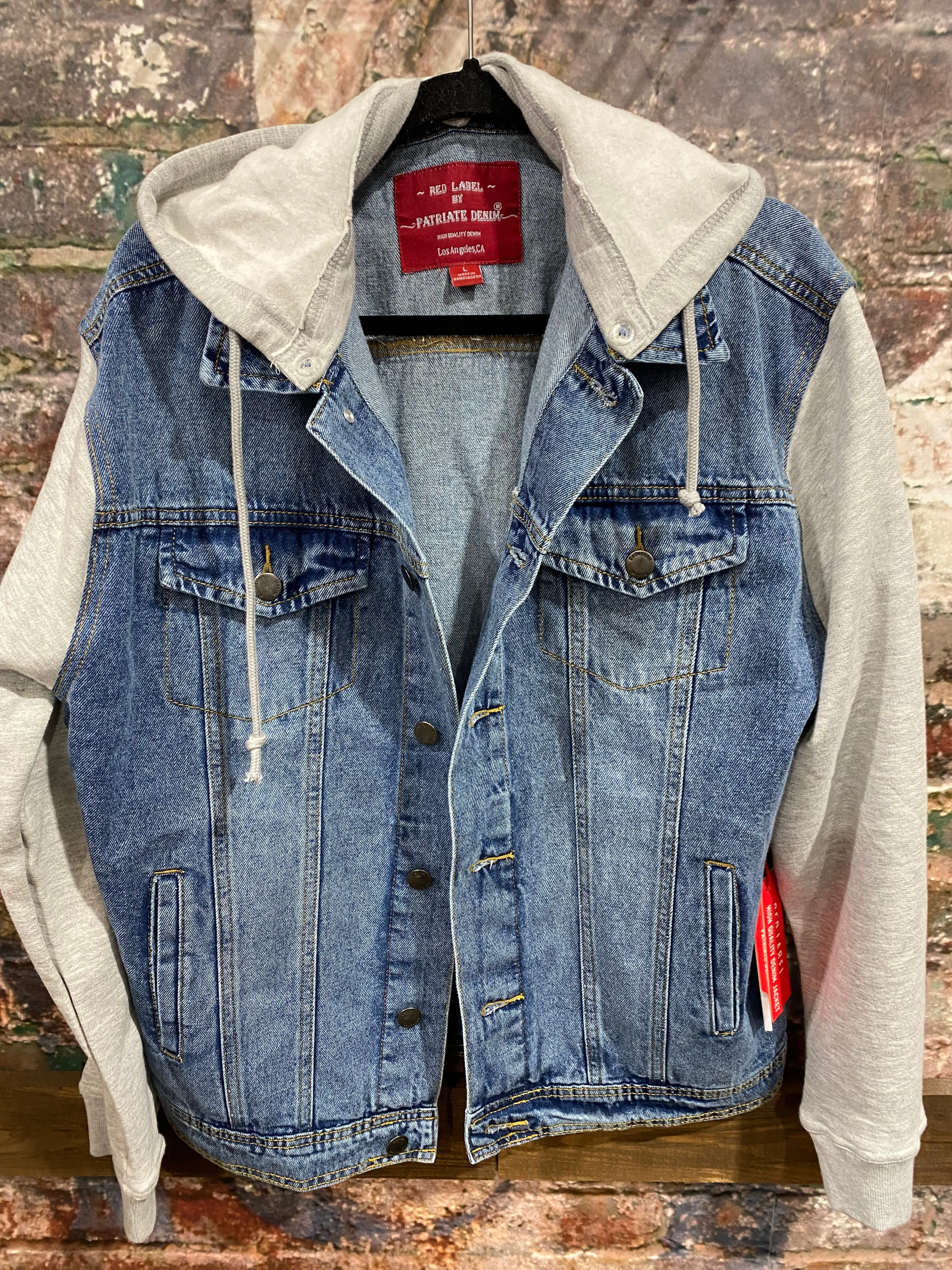 KC Football Hoodie Jean Jacket