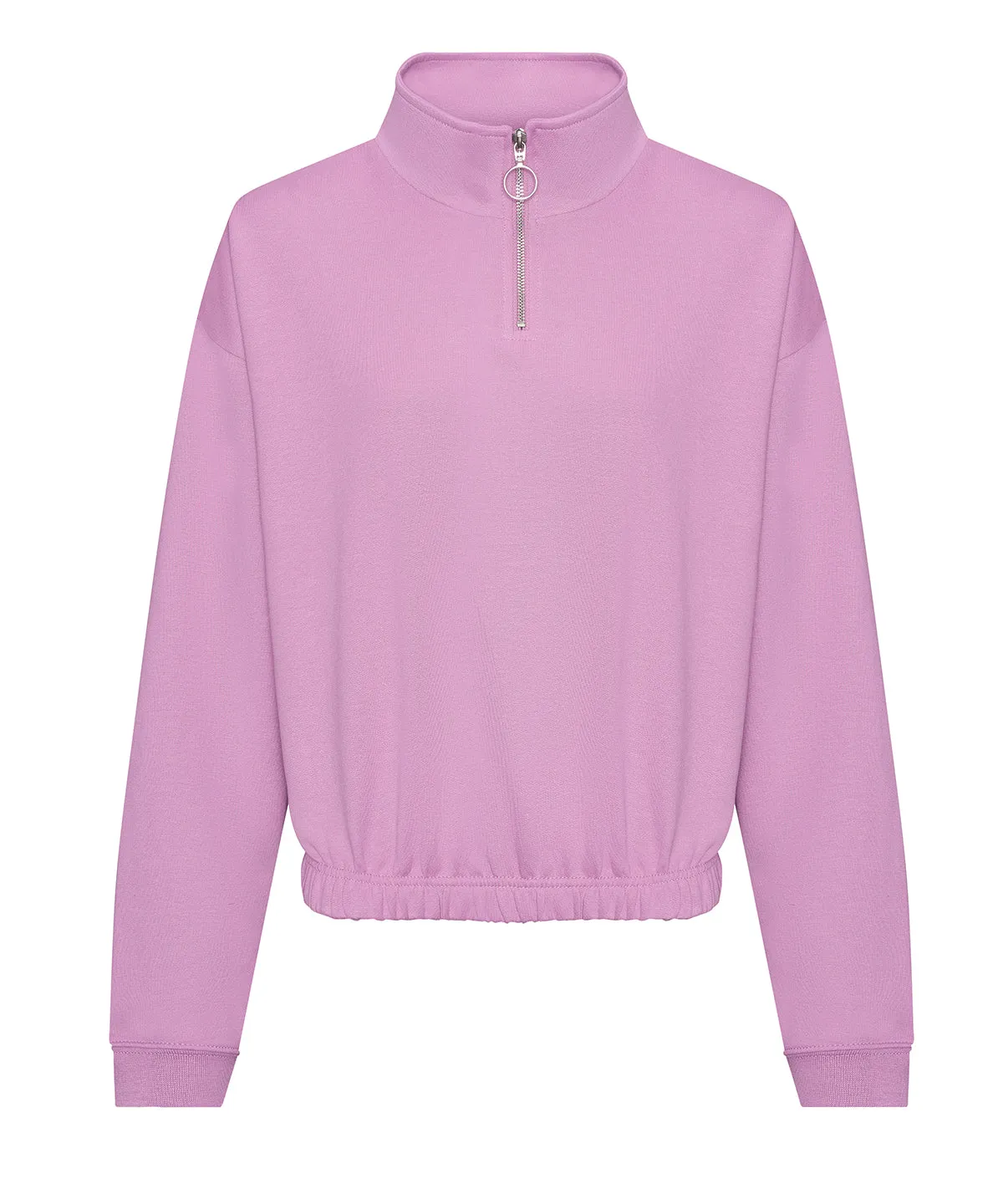 Lavender - Women's cropped ¼-zip sweat