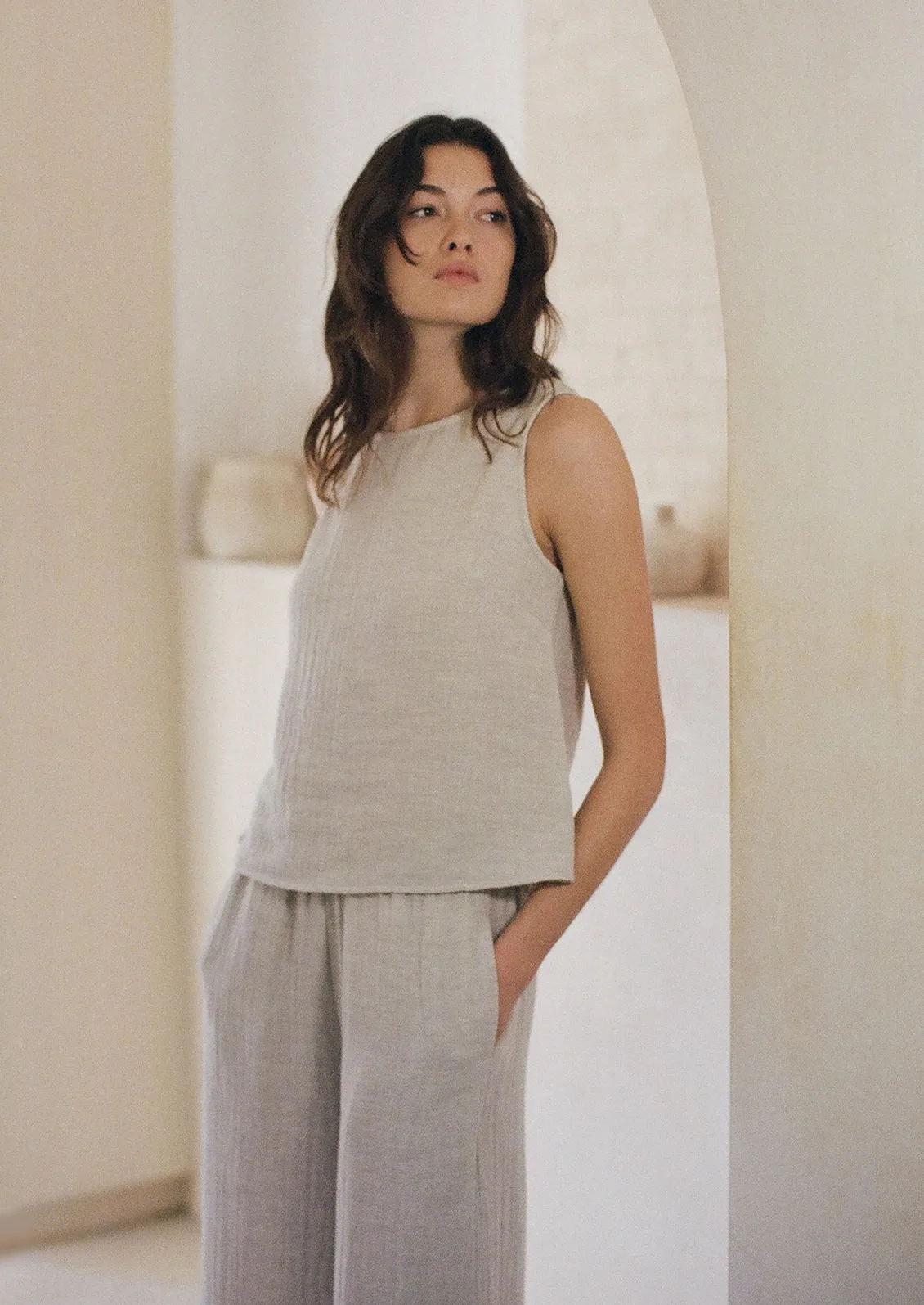 Luz Cotton Gauze Shell