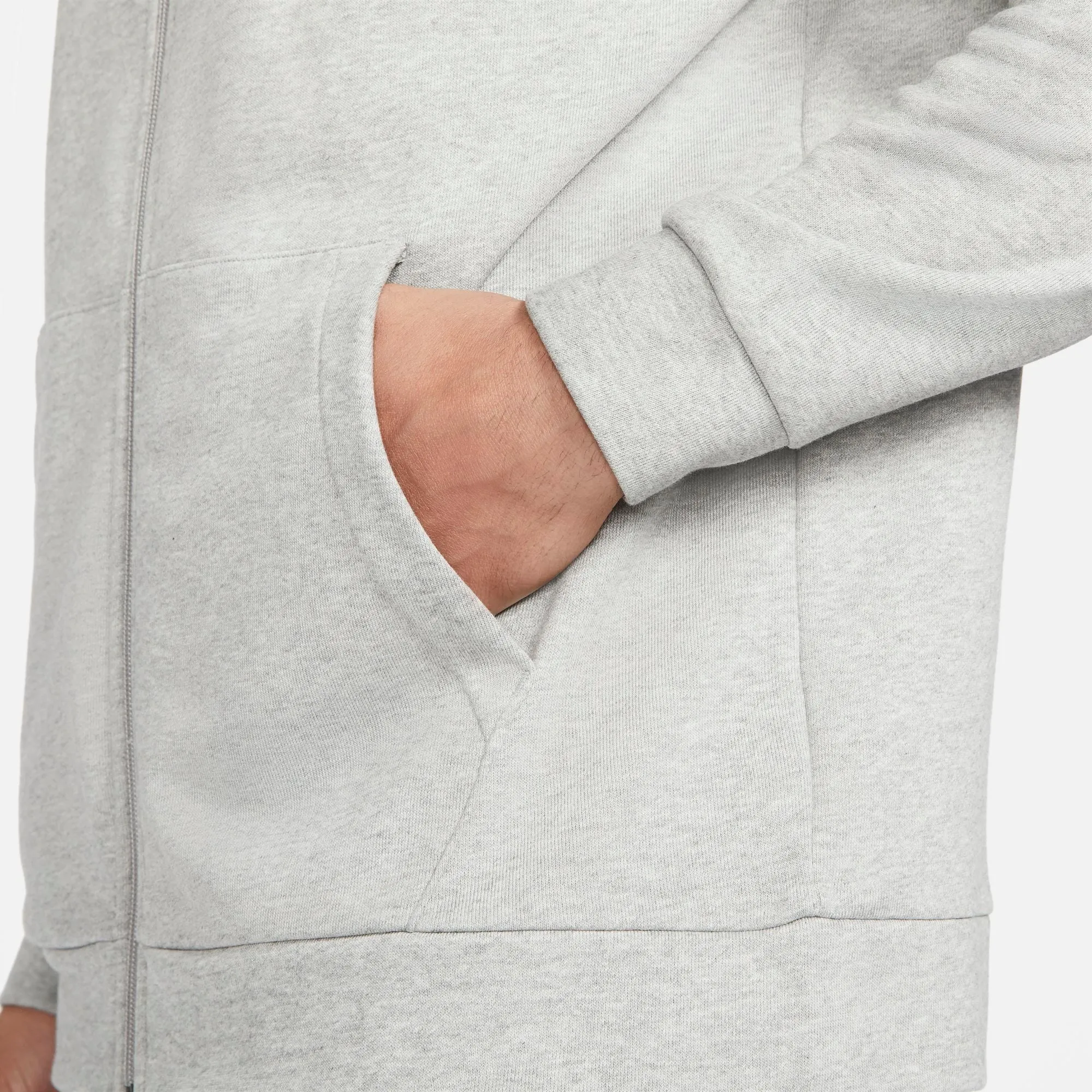 Nike Training Dri-fit Full-Zip Hoody - Dark Grey Heather/Black