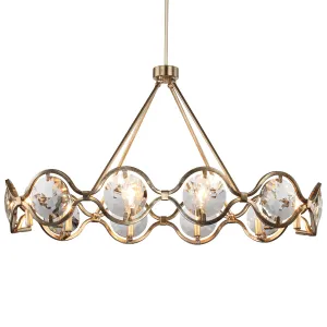 Quincy 10-Light Chandelier in Distressed Twilight