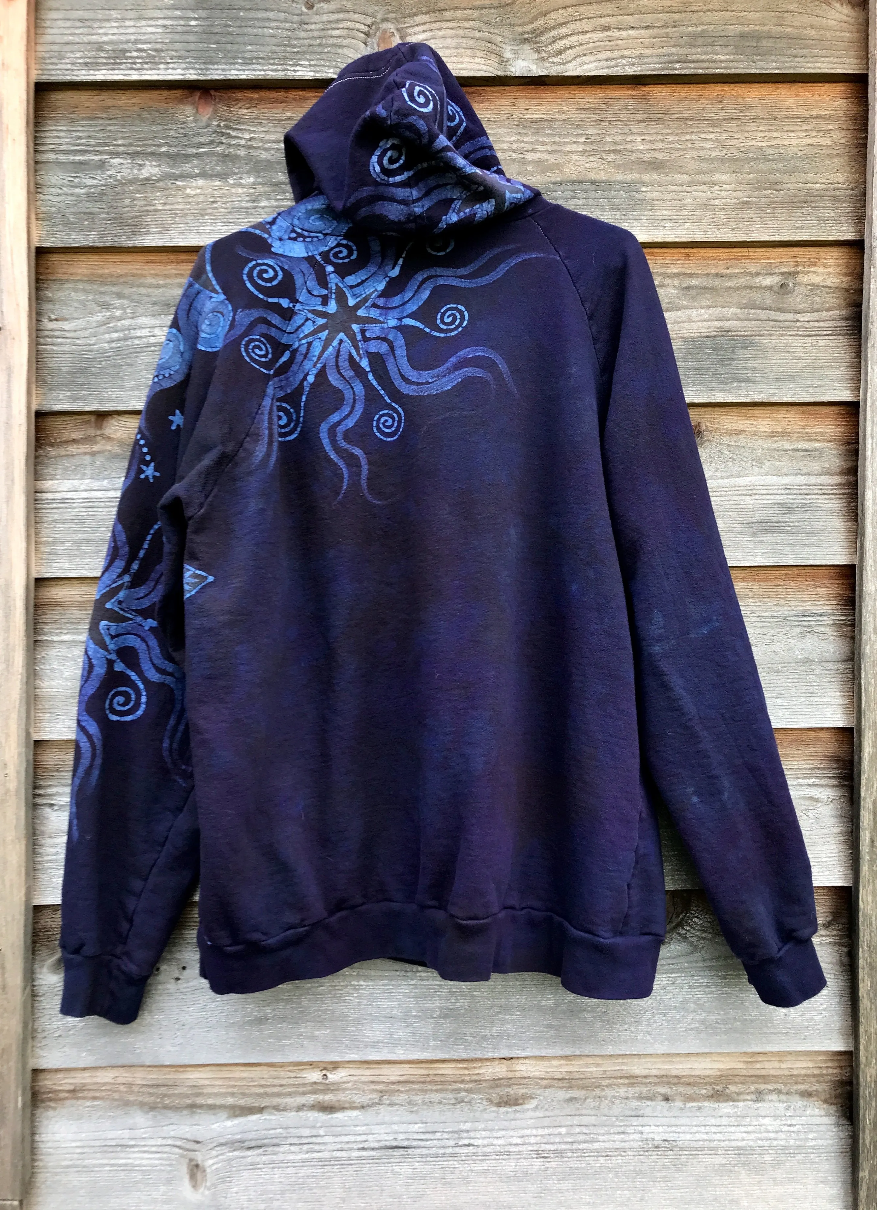 Sees The Forest For The Magnificent Trees Handmade Batik Hoodie