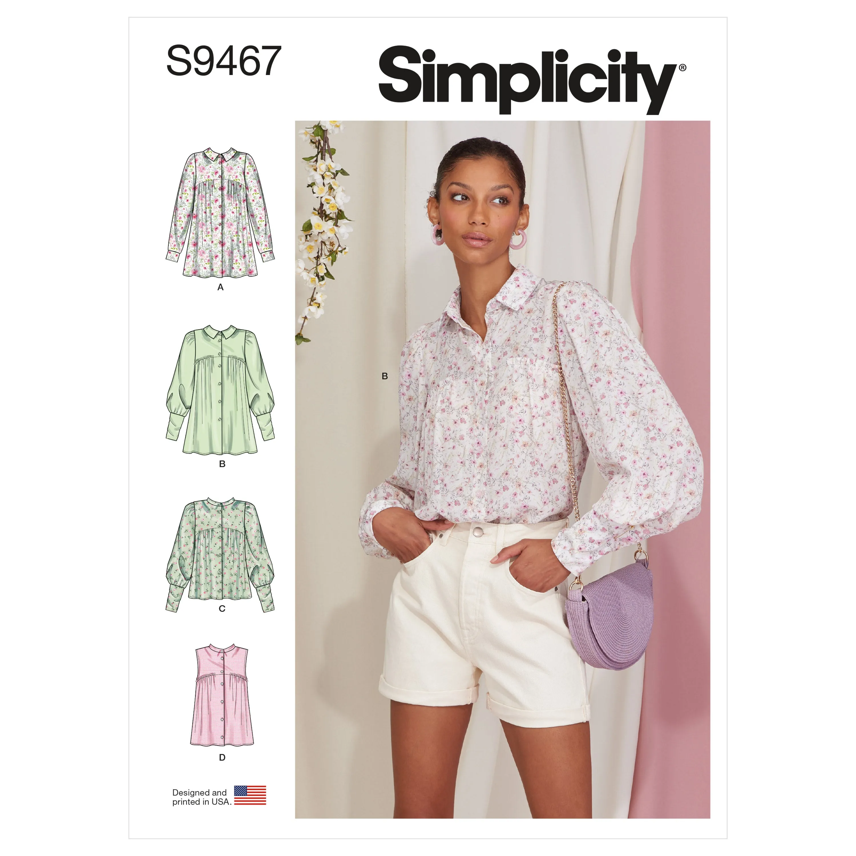 Simplicity Sewing Pattern 9467 Misses Tops