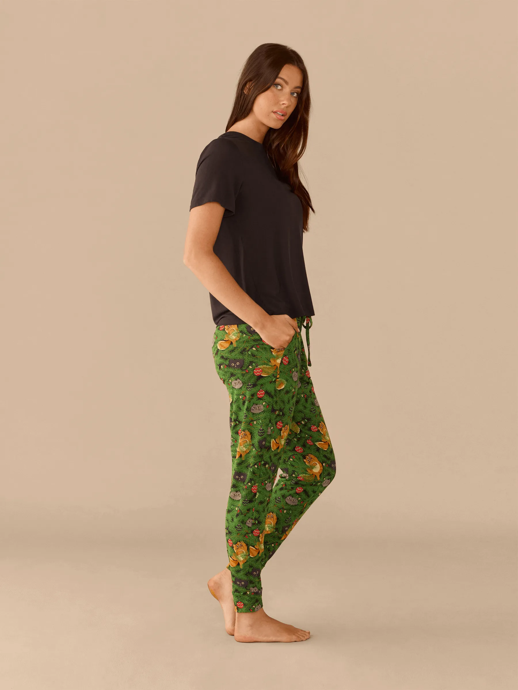 Women's Modal Jogger | Meowy Christmas
